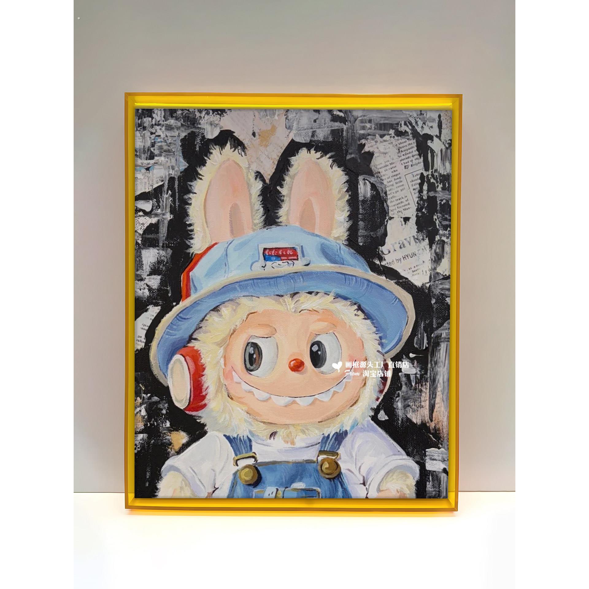 亚克力油画框带画布油画框初学者绘画丙烯颜料肌理画内框画布带框