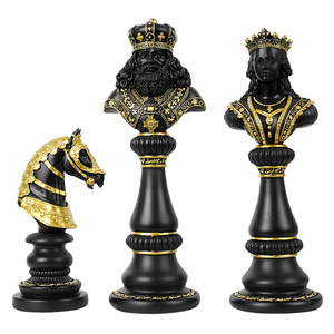 国面象棋创意摆件家北高档装饰品样板房酒柜桌际玄关工艺品居欧风