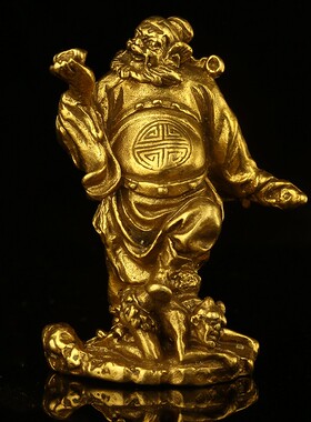 铜宅钟馗家居摆件神像振纯招财捉鬼天师赐福驱魔摆设