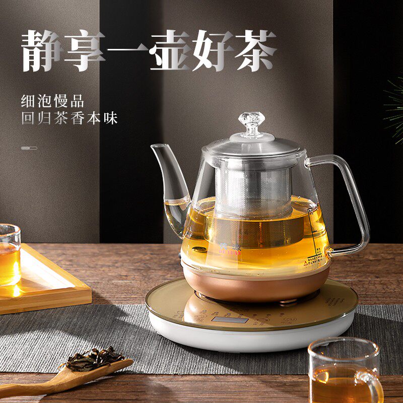 德源壶热恒电全自动煮茶器玻璃养生炉家用水温一体小型烧水随手泡