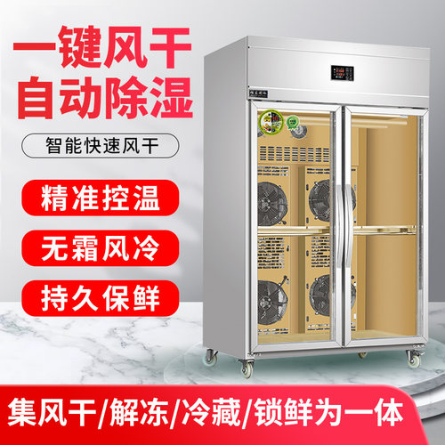 佰友晾鸭柜智能风干机烧鹅柜烤皮柜脆鸭五花肉吹皮柜烘干柜晾胚柜