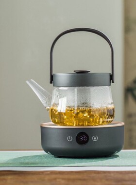 智蔚茶器谷语电陶炉玻璃壶煮茶器定时恒温多功能烧水煮茶炉电热炉