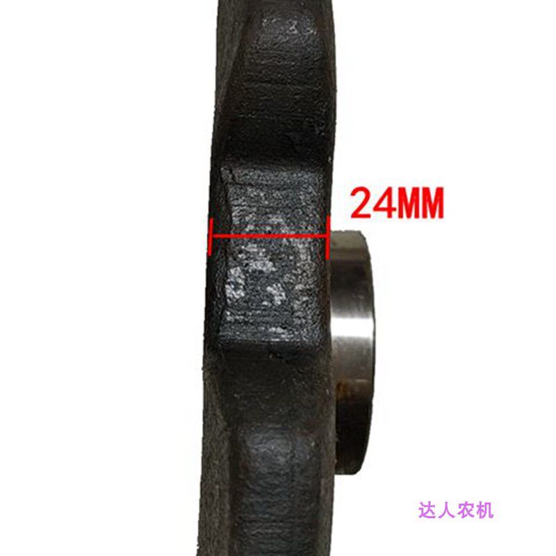 碧浪驱动轮收割机旋耕机履带运输车底盘行走轮爬爬车农机耐磨钢轮
