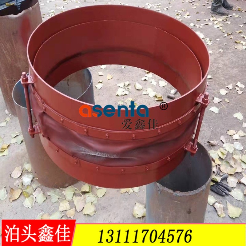 圆形非金属织物柔性补偿器硅氟橡胶蒙皮膨胀节风道脱硫烟道伸缩节