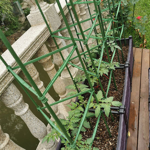西红柿架阳台地面花架豆角黄瓜专用防倒爬藤架菜园种菜栅栏支撑杆