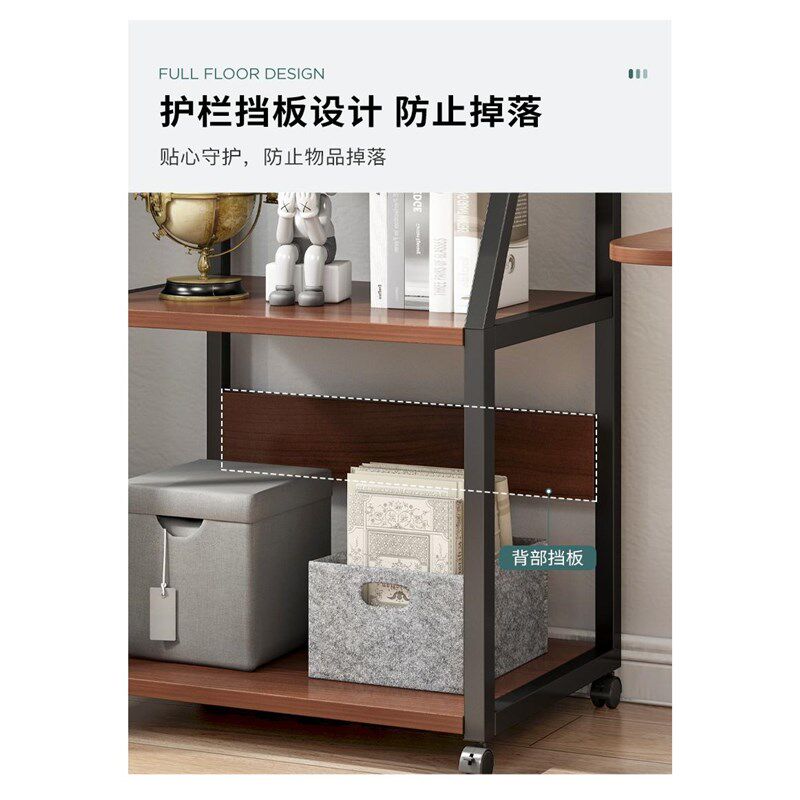 放打印机置物架落地放置柜搁置架子可移动办公室桌边电脑主机托架