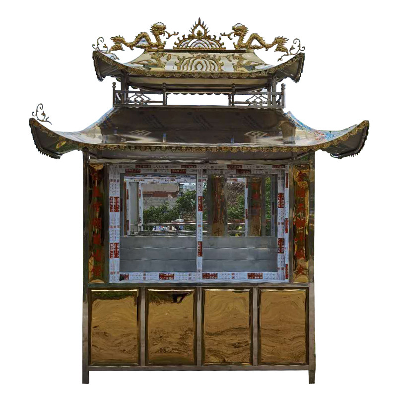 室外大型蜡烛台寺庙不锈钢烛台户外防雨防风电子蜡烛供灯房铁定制