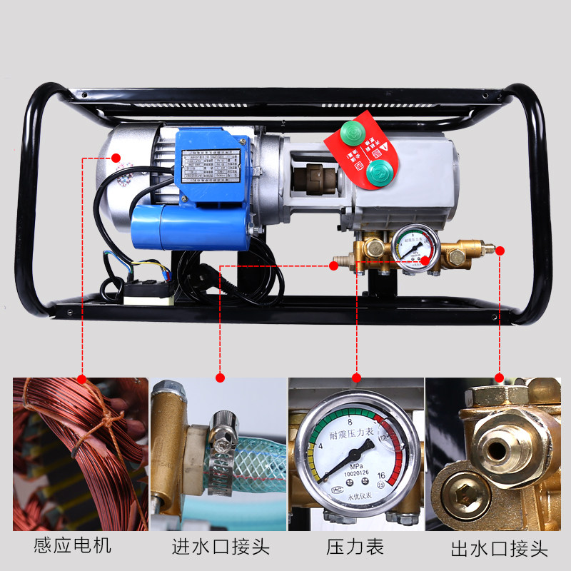 高压清洗机380清洗机高压洗车机家用220V刷车器便携洗车神奇水枪