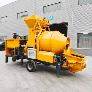 柴油JB械S搅拌拖泵凝土搅拌泵送混一体机农建机出口