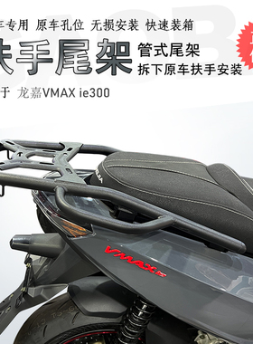 适用踏板车龙XVMA嘉 ie300后货架尾箱架配箱支架尾翼衣架改装备件