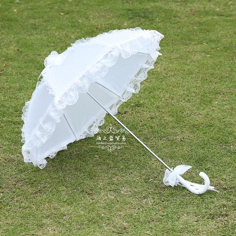 新款儿童花边蕾伞伞婚庆道婚伞具纱丝影楼道具伞儿童伞表演舞蹈伞