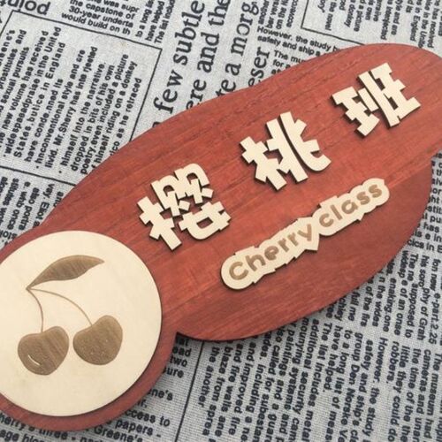 个性定制 创意牌儿园 教室 班卡 宿舍寝室立体级通门幼木牌定制