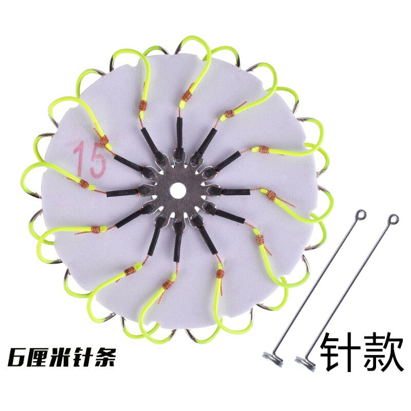 翻板钩盘八鱼钩爆炸钩糠饼夹饼钩海钩方块料带铅坠爪竿杆抛竿渔具