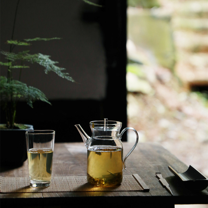 玻璃煮茶壶绿茶白茶龙井花茶果茶煮茶器泡茶家用玻璃茶壶水壶酒壶