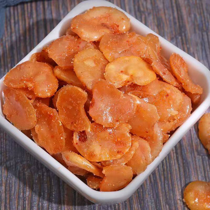 【净重发货】蚕豆瓣去皮无壳兰花豆香辣味蟹黄味下酒菜批发净重