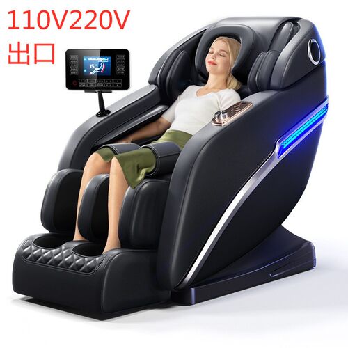 110V220V出口英文中文按摩椅家用全身豪华全自动多功能太空舱沙发