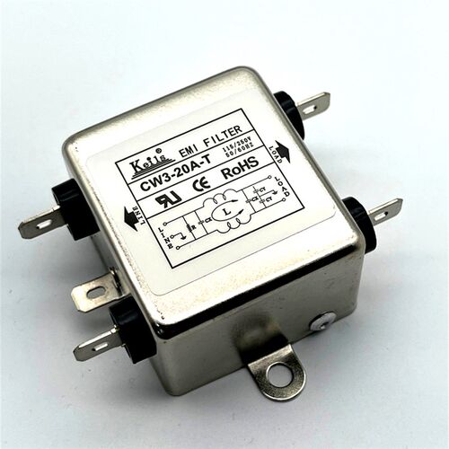 KEILS 凯力斯电源滤波器220V单相CW3-20A-T滤波器CW3-10A-T
