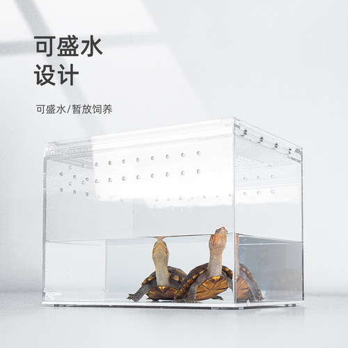 新派WACOOL玩酷亚克力饲养盒守宫陆龟角蛙蜘蛛透明爬宠造景饲养箱