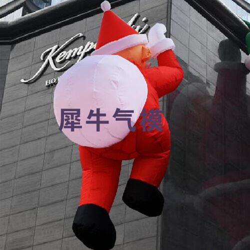 充气耶诞老人节雪人发光气模拱门大型气模商场酒店装饰摆饰氛围布