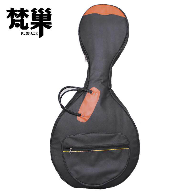梵巢乐器配件皮革黑色大阮包防水加厚包双肩背可提两用通用琴袋子