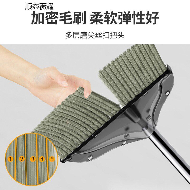 扫把簸箕套装家用透明2024新款组合塑料笤帚扫帚垃圾铲捎不粘头发