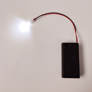 电池盒迷你LED小射灯 手办盒展示柜台模型装饰灯3V5号电池DIY灯泡