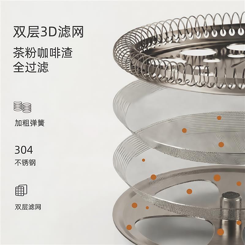 seecin玻璃咖啡壶家用分享壶滤压壶器具法式手冲套装法压壶