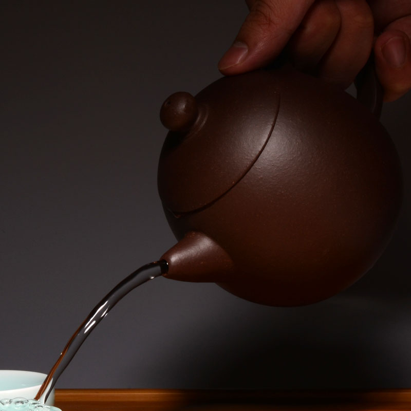 宜兴正宗紫砂茶壶原矿孙老师紫泥龙蛋纯手工茶具自产自销大容量
