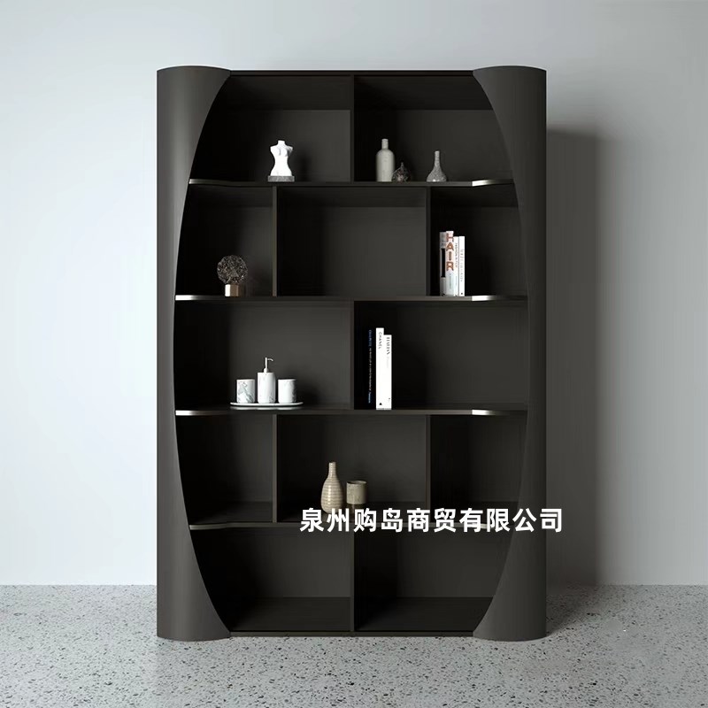 创意烤漆柜架高级别墅办公室落地架柜个性艺术装饰书置物书整装