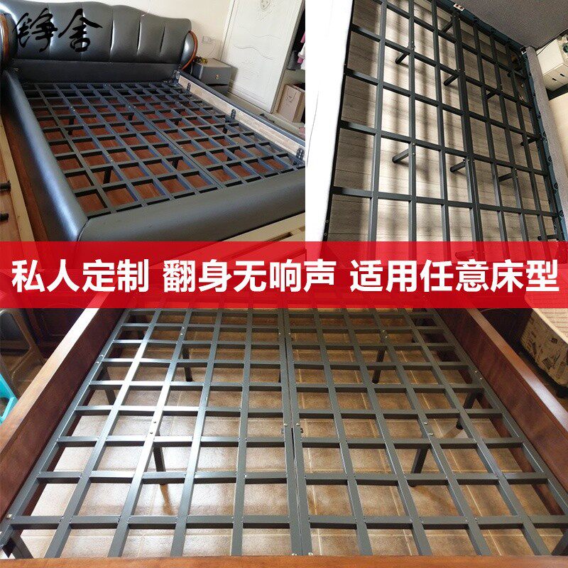折叠床相城区全钢架排龙骨架8米15米全铁架双人皮床软床床板定制
