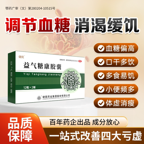 降血糖药益气糖康胶囊健民药业