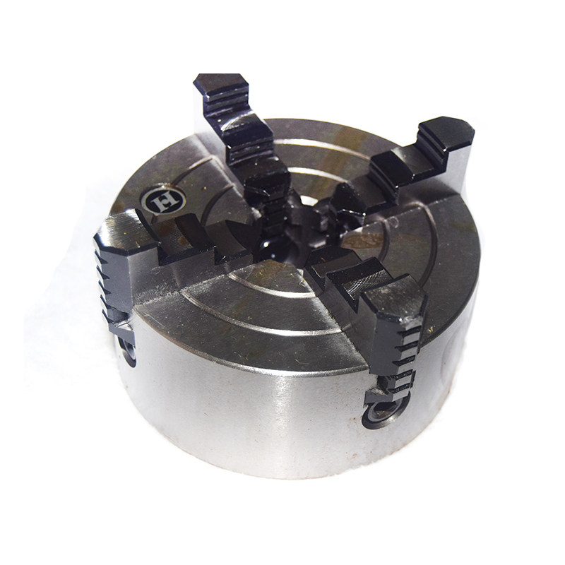家用车床配件四爪卡盘高精度125mm/160mm 佛珠机单动卡盘夹具爪盘