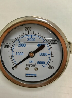 轴向带固定支架耐震压力 直径68mm 压力 400kg 6000psi 螺纹ZG1/4