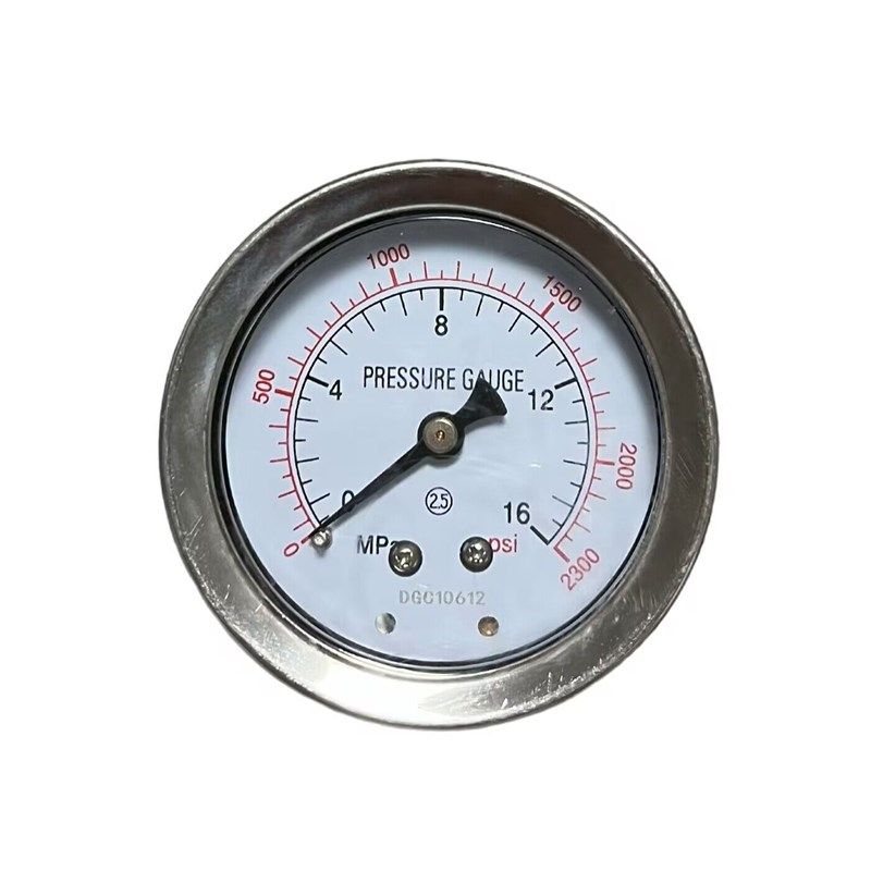 背接式轴向无边偏心接头压力表y-60z-f 0-16mpa/2300psi 无油63mm