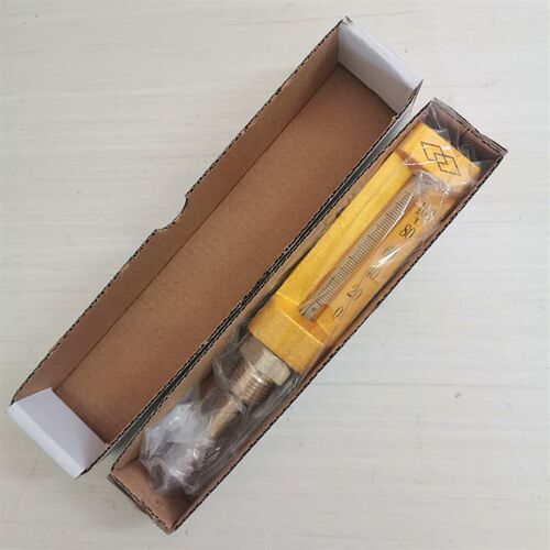 V型温度计金属套 船用温度计0-100度 管道用温度计空调温度计