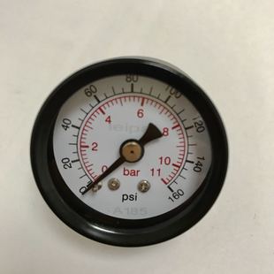 轴向气压表 液压表 直径42mm y-40z 11bar 160psi npt1/8 压力表