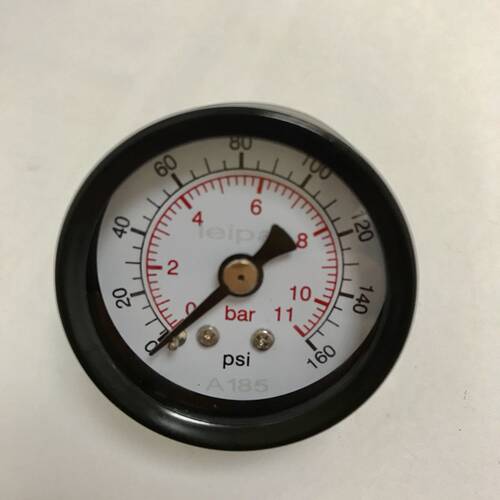 轴向气压表 液压表 直径42mm y-40z 11bar 160psi npt1/8 压力表