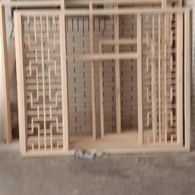 实木花格仿古门窗电视背景墙屏风隔断客厅吊顶玄关挂落镂空花板