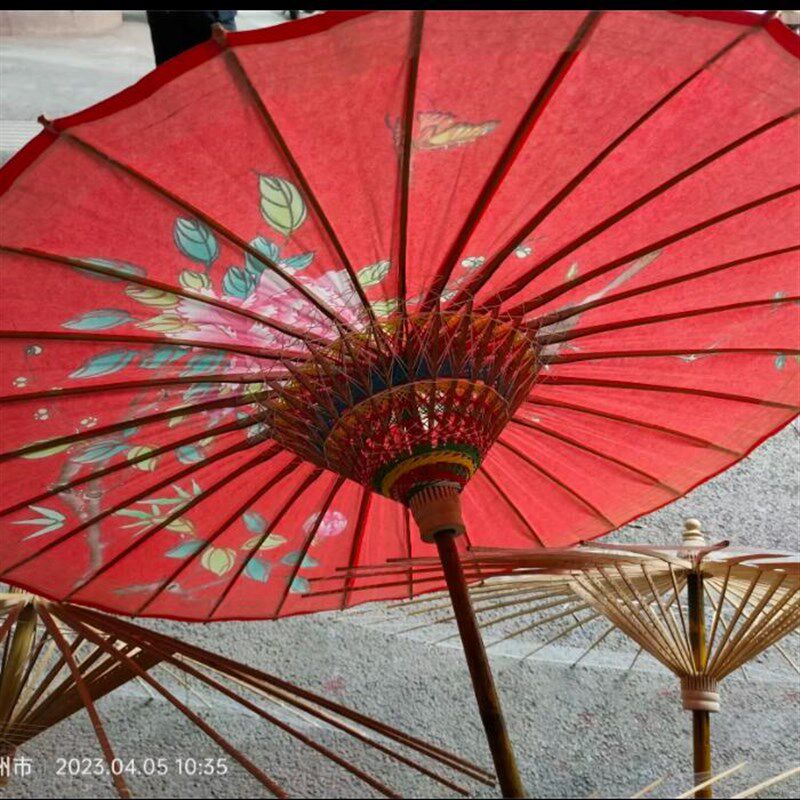 中国风伞新中式伞古风伞红色结婚古风防雨伞桐油伞拍照摄影工艺伞