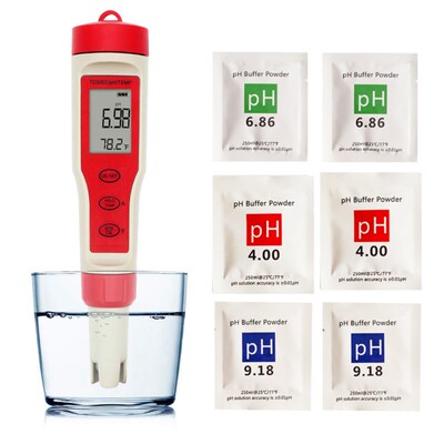多功能水质检测仪电导率ph检测计tds测试笔tds/ph/ec/temp四合一