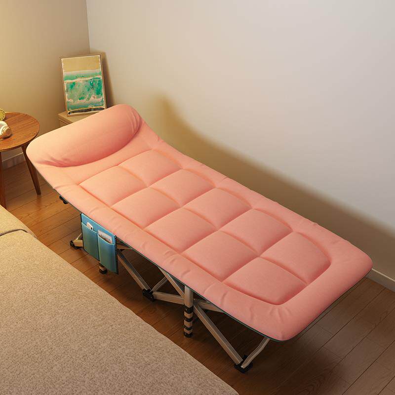 守望者午休折叠床单人躺椅行军床成人简易陪护可携式办公室午睡神