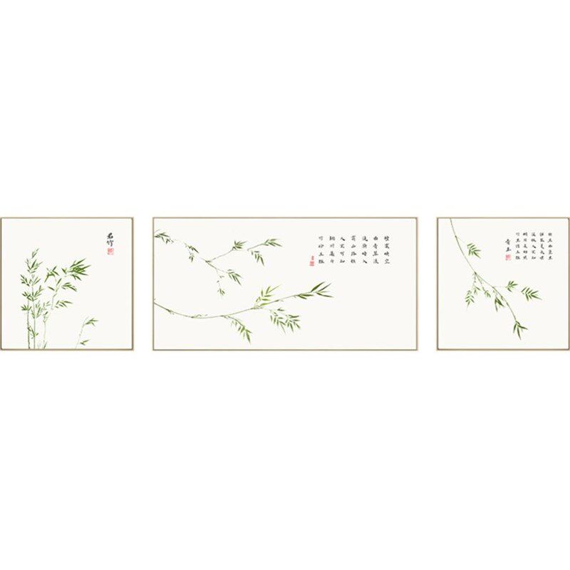 床头画沙发背景墙壁画新中式客厅装饰画禅意竹子挂画竹报平安卧室