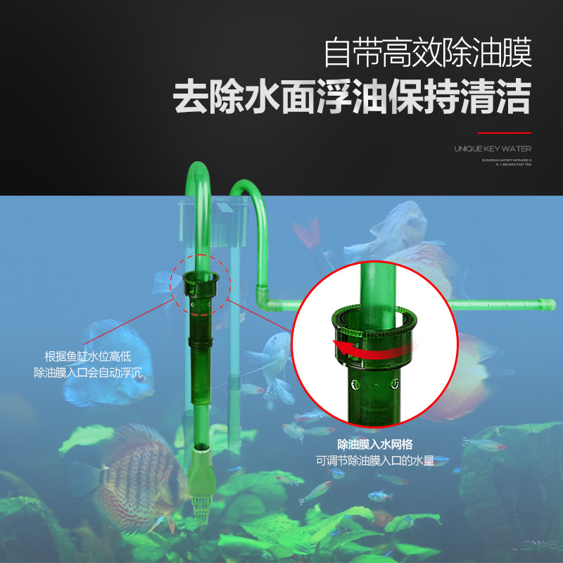 功力外置过滤桶过滤器水族箱专用滤桶迷你过滤桶配滤材