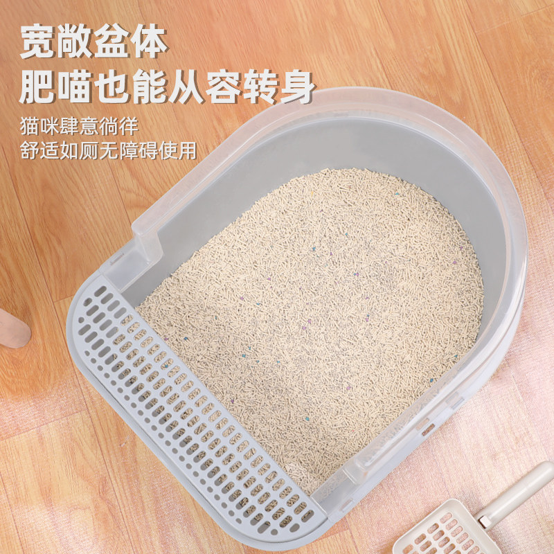 特大猫砂盆半封闭式防带沙外溅超大号10斤30斤猫厕所新手养猫用品