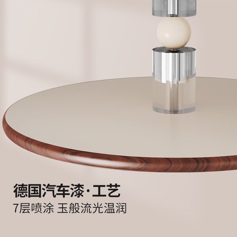 至御卧室灯法式中古风胡桃木纹吸顶灯复古护眼led书房餐厅灯3737