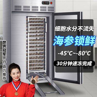 菱仕冻冷柜商用零下45度80度急冻插盘冰箱速包子饺子海参德速冻机