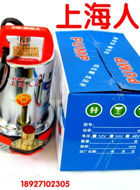 12V24V48V60V船用潜水泵上海直流泵电瓶车抽水泵电动车泵