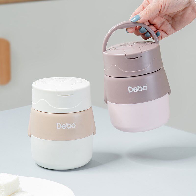 Debo德铂佩妮便携早餐杯汤杯带盖上班族餐盒汤罐