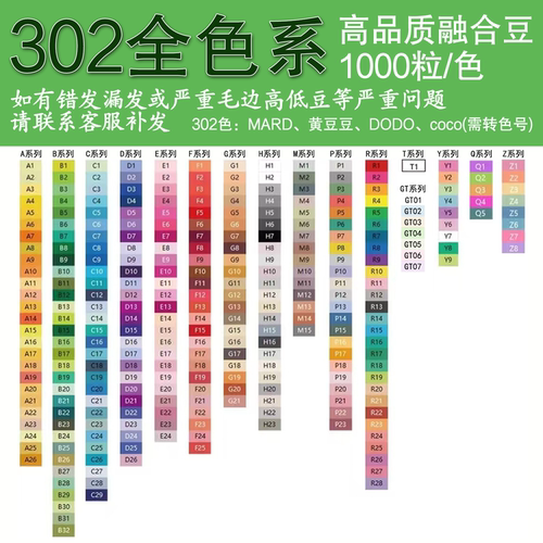 mard同款融合豆拼豆无毛边无高低