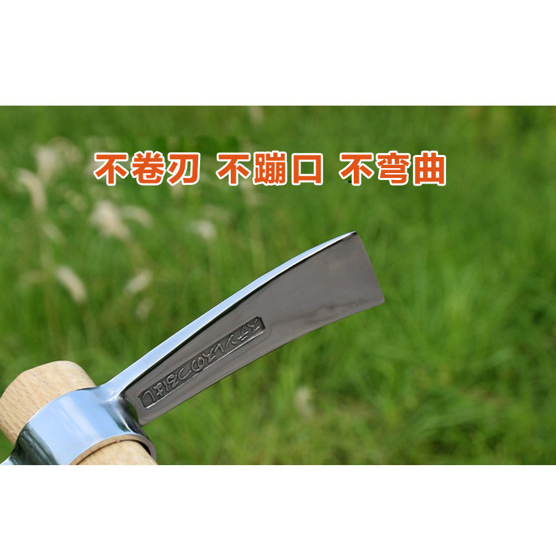 户外两用不锈钢洋镐锄头园林农用工具挖土挖笋采药挖树根便携冰镐